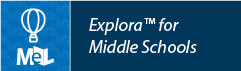 Explora for Middle Schools web button